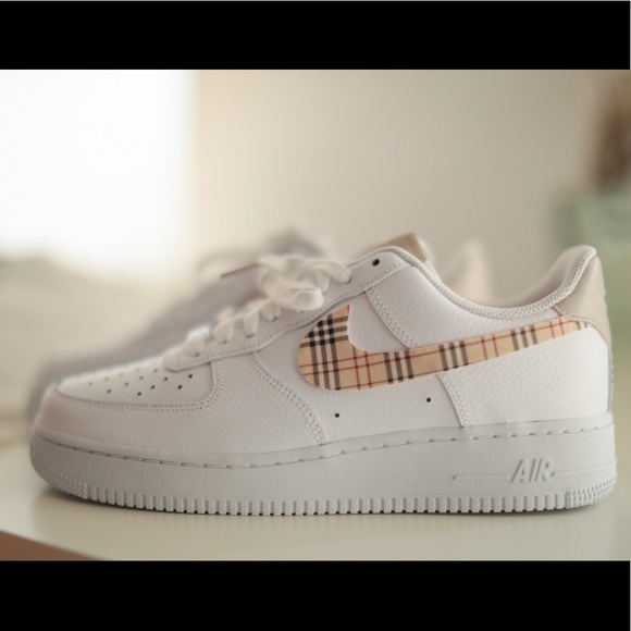 plaid custom air force 1